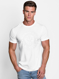 Camiseta de hombre blanco OZONEE NB/MT3019/02Z