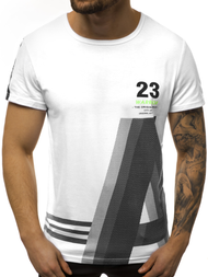 Camiseta de hombre blanca OZONEE JS/SS10932