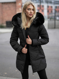 Chaqueta de mujer negra OZONEE JS/16M9099/392Z