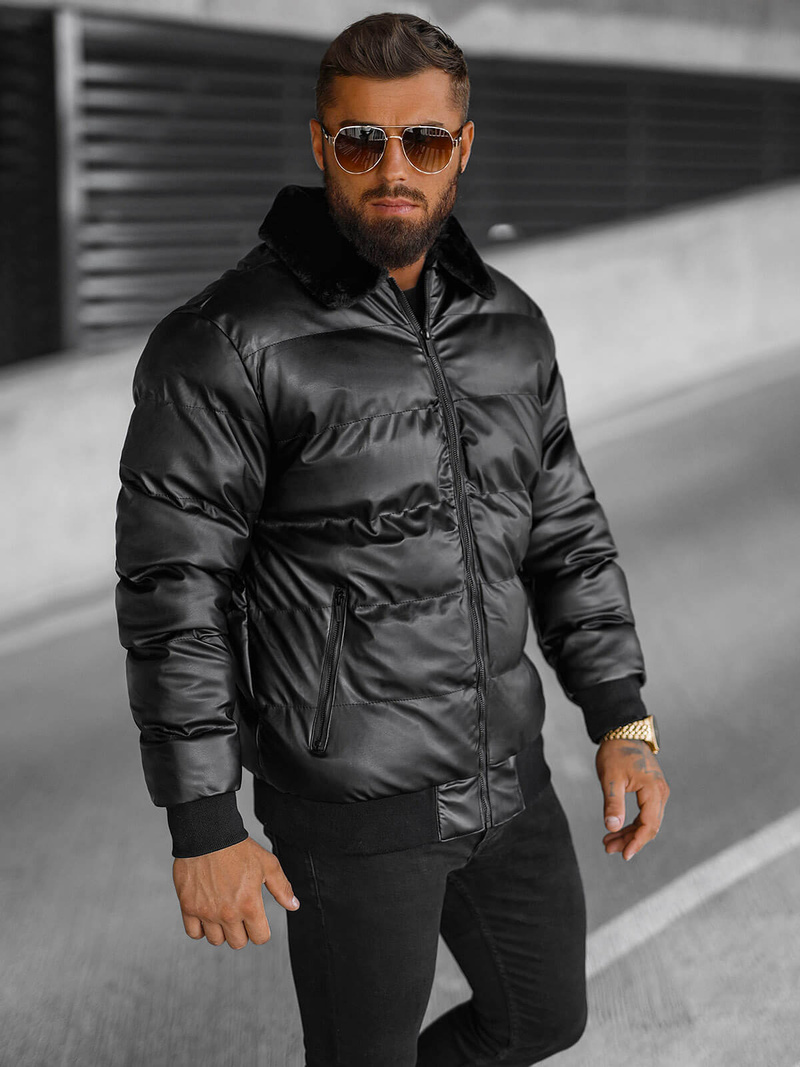 Chaqueta de hombre negra OZONEE O/M795Z