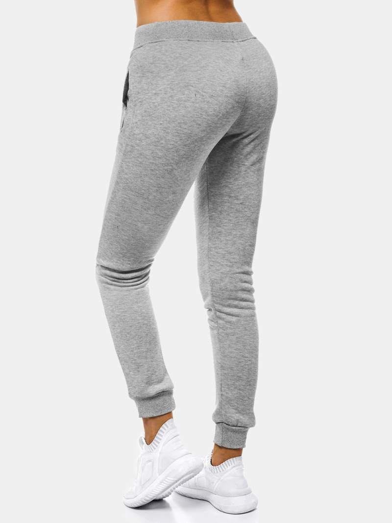 Pantalón de chándal para mujer gris OZONEE JS/CK01