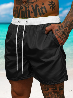 Bañador de hombre negro-blancos OZONEE JS/17K561/2