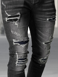 Vaqueros de hombre negras OZONEE NB/MP0075NZ