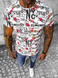 Camiseta de hombre de colores OZONEE O/BL63