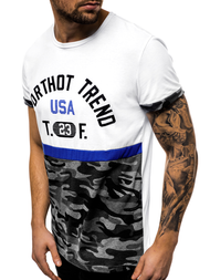 Camiseta de hombre blanco OZONEE JS/SS10983