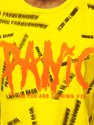 Camiseta de hombre amarillo OZONEE JS/KS1998