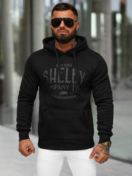 Sudadera de hombre negra OZONEE JS/8B1351/3