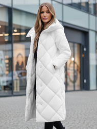 Chaqueta de mujer blanca OZONEE JS/5M3173/281Z