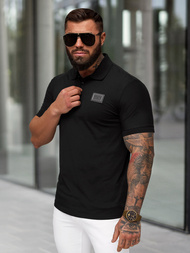 Polo de hombre negro OZONEE NB/MT3124