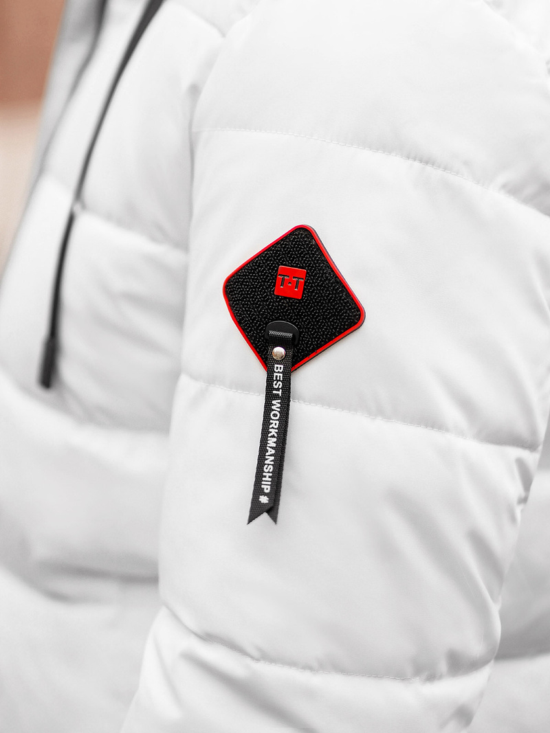 Chaqueta de invierno de hombre blanca OZONEE JS/31M5031/281Z