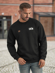 Sudadera de hombre negra OZONEE JS/65B3917/3