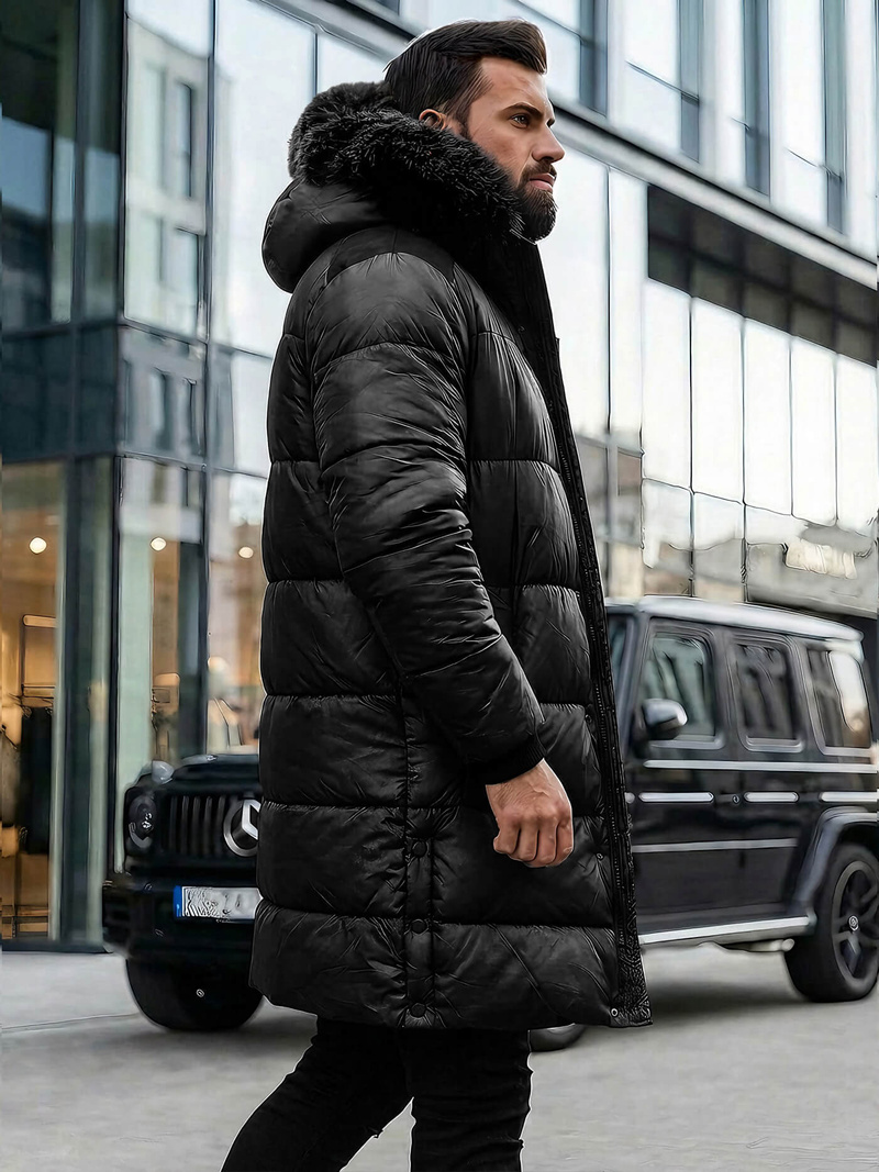 Chaqueta de hombre negra OZONEE O/M800Z