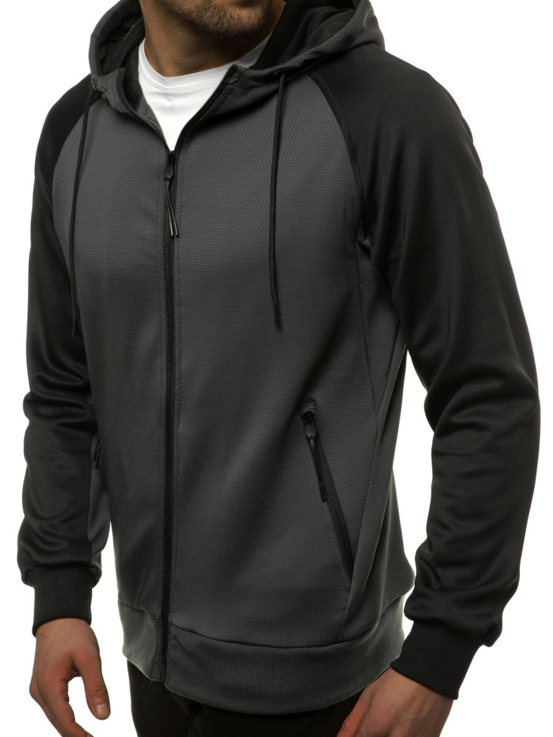 Sudadera de hombre grafito OZONEE JS/88006