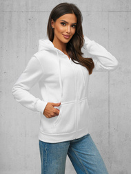 Sudadera de mujer blanca OZONEE JS/W03Z