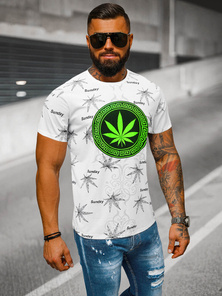 Camiseta de hombre blanco OZONEE O/T139/1