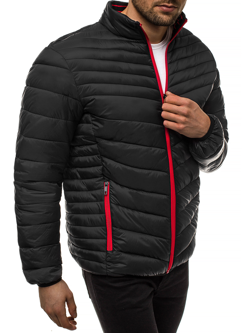 Chaqueta de hombre negra OZONEE JB/JP1137Z