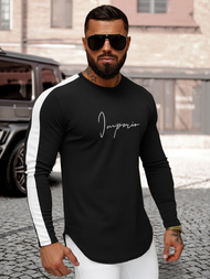 Sudadera de hombre negra OZONEE O/D7197