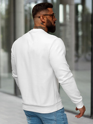 Sudadera de hombre blanca OZONEE O/P2027Z