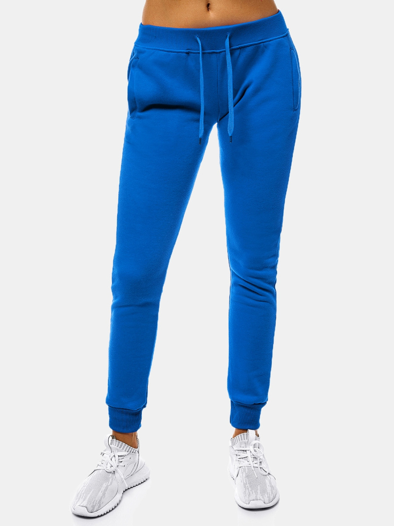 Pantalón de chándal para mujer azul OZONEE JS/CK01