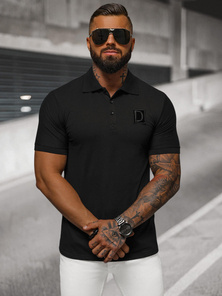 Polo de hombre negro OZONEE NB/MT3105