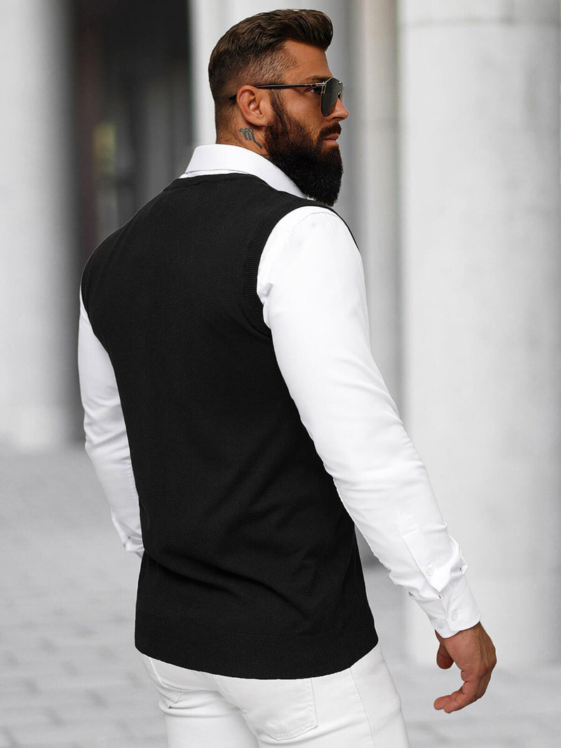 Jersey de hombre negro OZONEE NB/MM6005/4Z