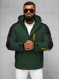 Chaqueta de hombre verde-oscura OZONEE JS/91M9905/136Z