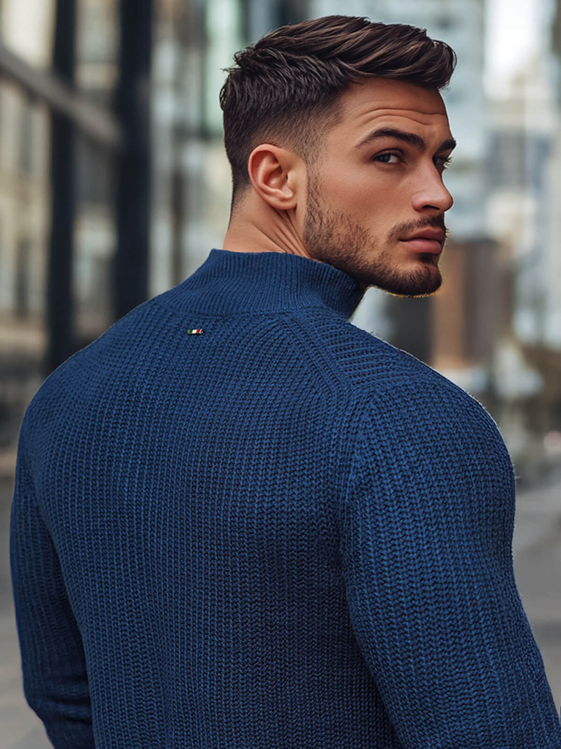 Jersey de hombre azul marino OZONEE NB/MM6020/6Z