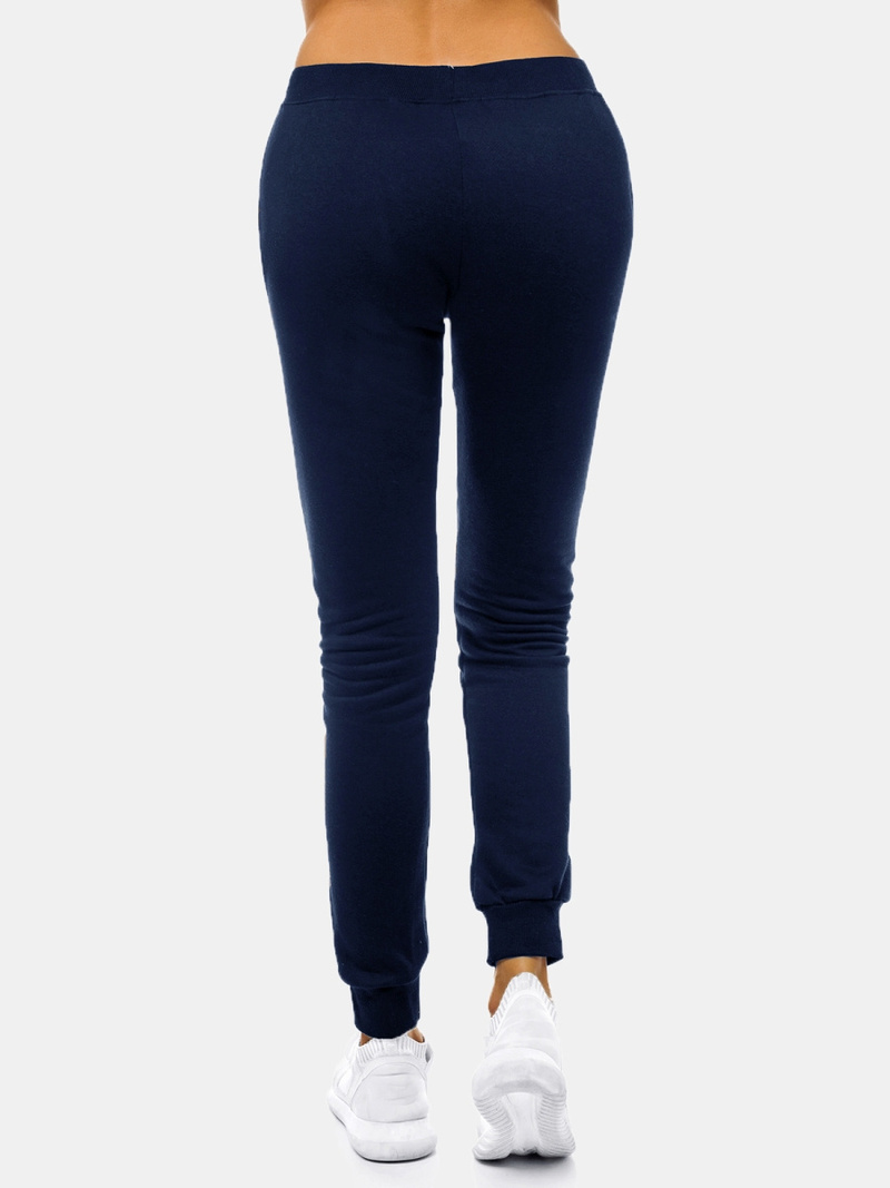 Pantalón de chándal para mujer azul marino OZONEE JS/CK01