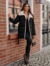 Chaqueta de mujer negra OZONEE JS/16M9165/392