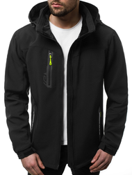 Chaqueta de hombre negro-amarilla OZONEE GE/12268