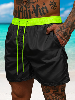 Bañador de hombre negro/amarillo OZONEE JS/17K561/5