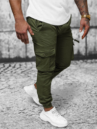Pantalón chino jogger de hombre verde OZONEE NB/MP0201MV