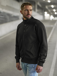 Sudadera de hombre negra OZONEE JS/2002Z