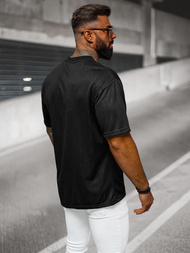 Camiseta de hombre negra OZONEE O/3C333