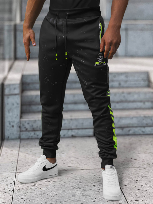 Pantalón de chándal de hombre negras OZONEE JS/K10232Z