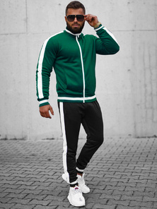 Chándal de hombre verde-negro OZONEE JS/8C99/22BZ