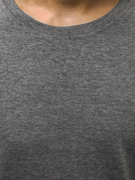 Camiseta de manga larga de hombre grafito OZONEE JS/CX01