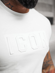 Camiseta de hombre blanco OZONEE NB/MT3111