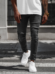 Vaqueros de hombre negras OZONEE NB/MP0025N