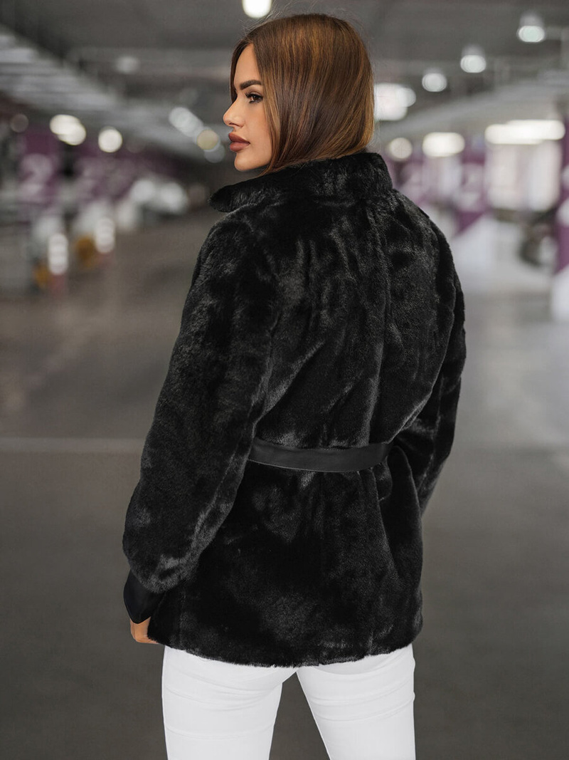 Chaqueta de mujer negra OZONEE JS/11Z8075Z