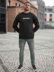 Sudadera de hombre negra OZONEE JS/65B3919/3