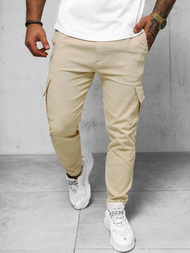 Pantalón chino de hombre beige OZONEE O/1404SP