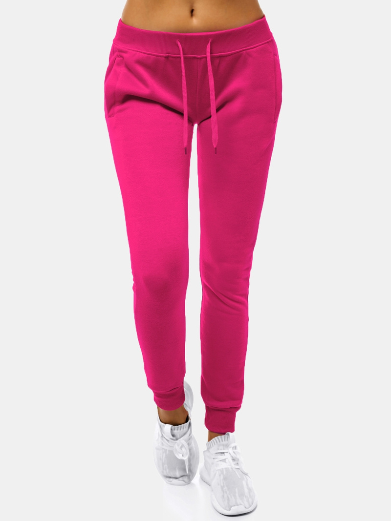 Pantalón de chándal para mujer rosa OZONEE JS/CK01