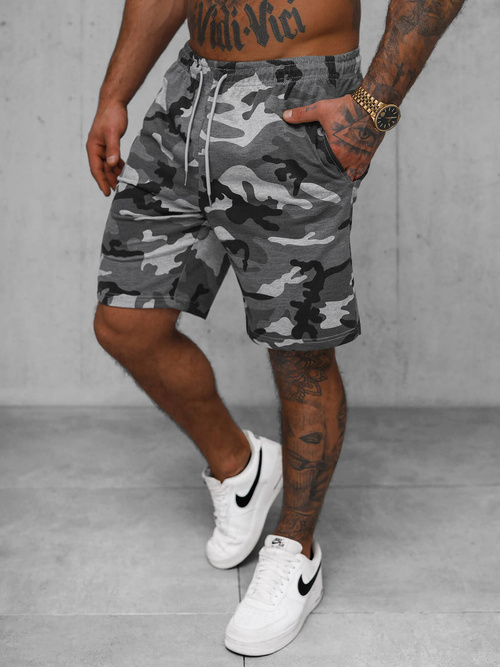 Pantalón corto de hombre gris OZONEE JS/8K283/2