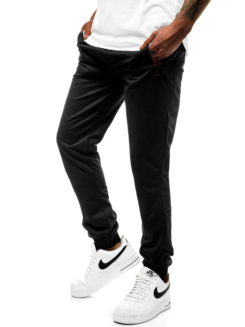 Pantalón de chándal de hombre negro JS/XW007S