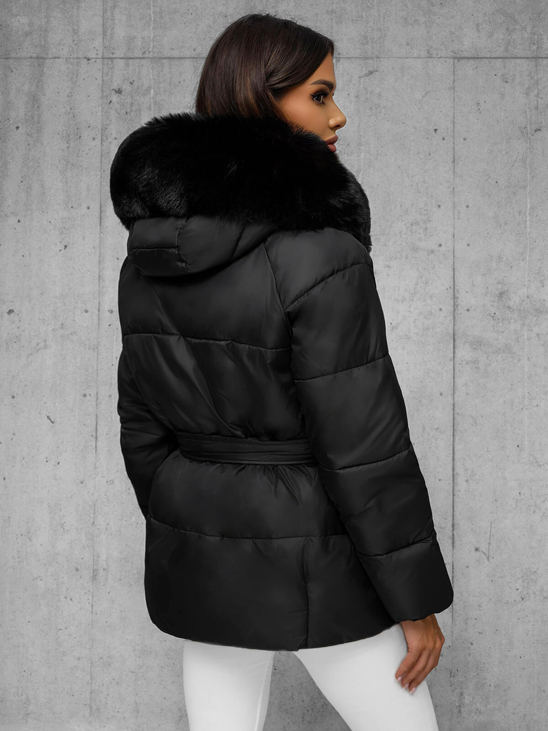 Chaqueta de mujer negra OZONEE JS/16M9206/392Z