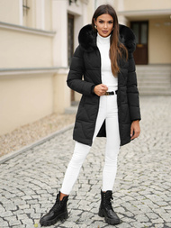 Chaqueta de mujer negra OZONEE JS/16M9099/392Z