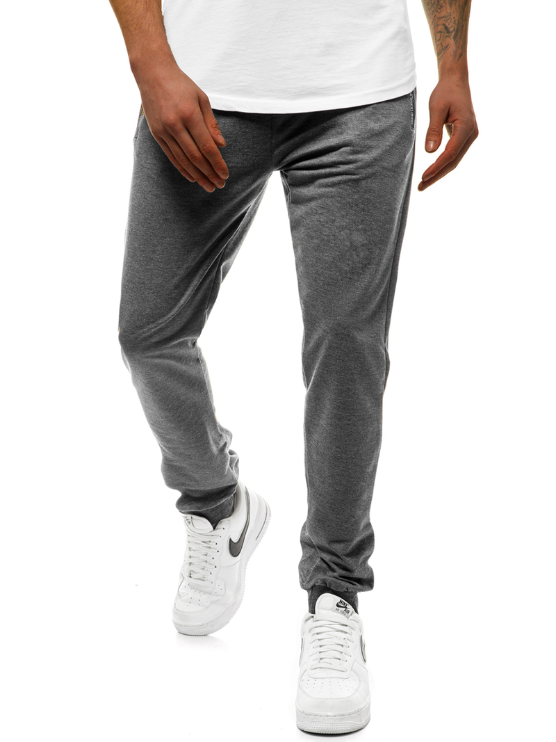 Pantalón de chándal de hombre gris oscuro JS/XW005S