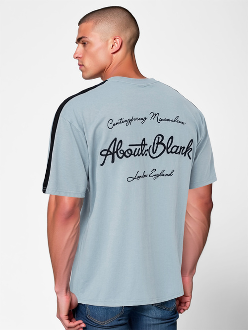 Camiseta de hombre azul claro OZONEE O/QQ1195Z