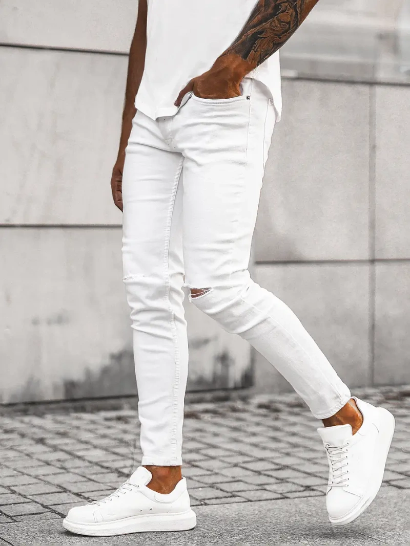 Vaqueros de hombre blancos OZONEE E/5391/01Z